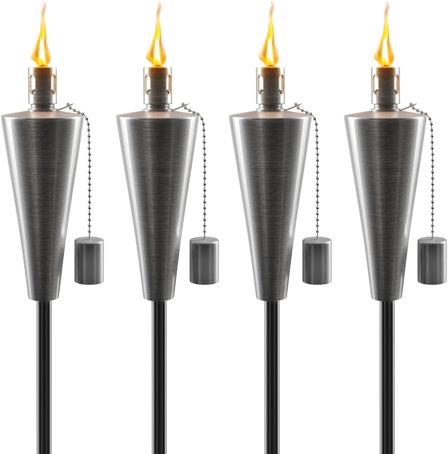 Stainless Steel Torches Outside Outdoor Torches Patio Garden & Yard Lights 5 ft