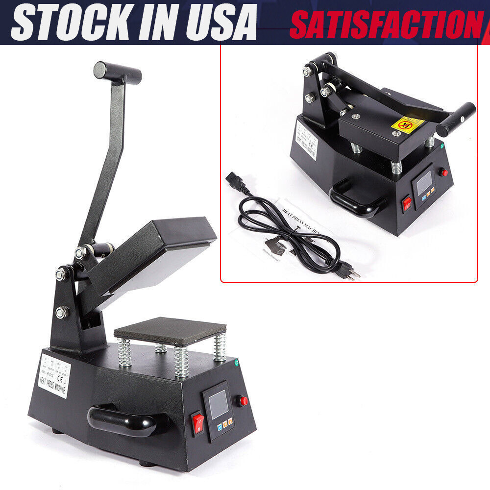 110V Digital Heat Press Machine DIY Press Single Heater small size material 600W
