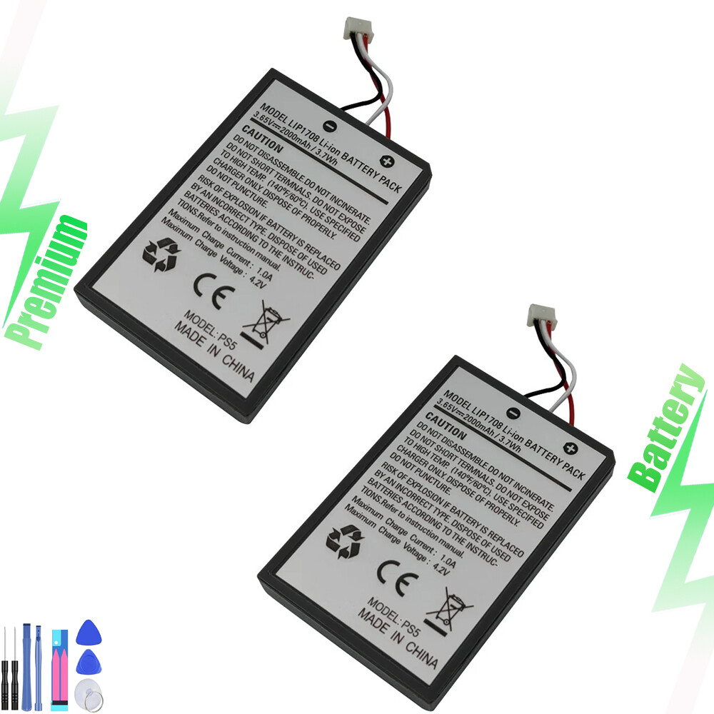 2PCS LIP1708 Battery For Sony PlayStation 5 PS5 DualSense Wireless Controller