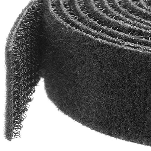 StarTech HKLP25 25 ft Hook-and-Loop Cable Tie Black Cut-to-Size