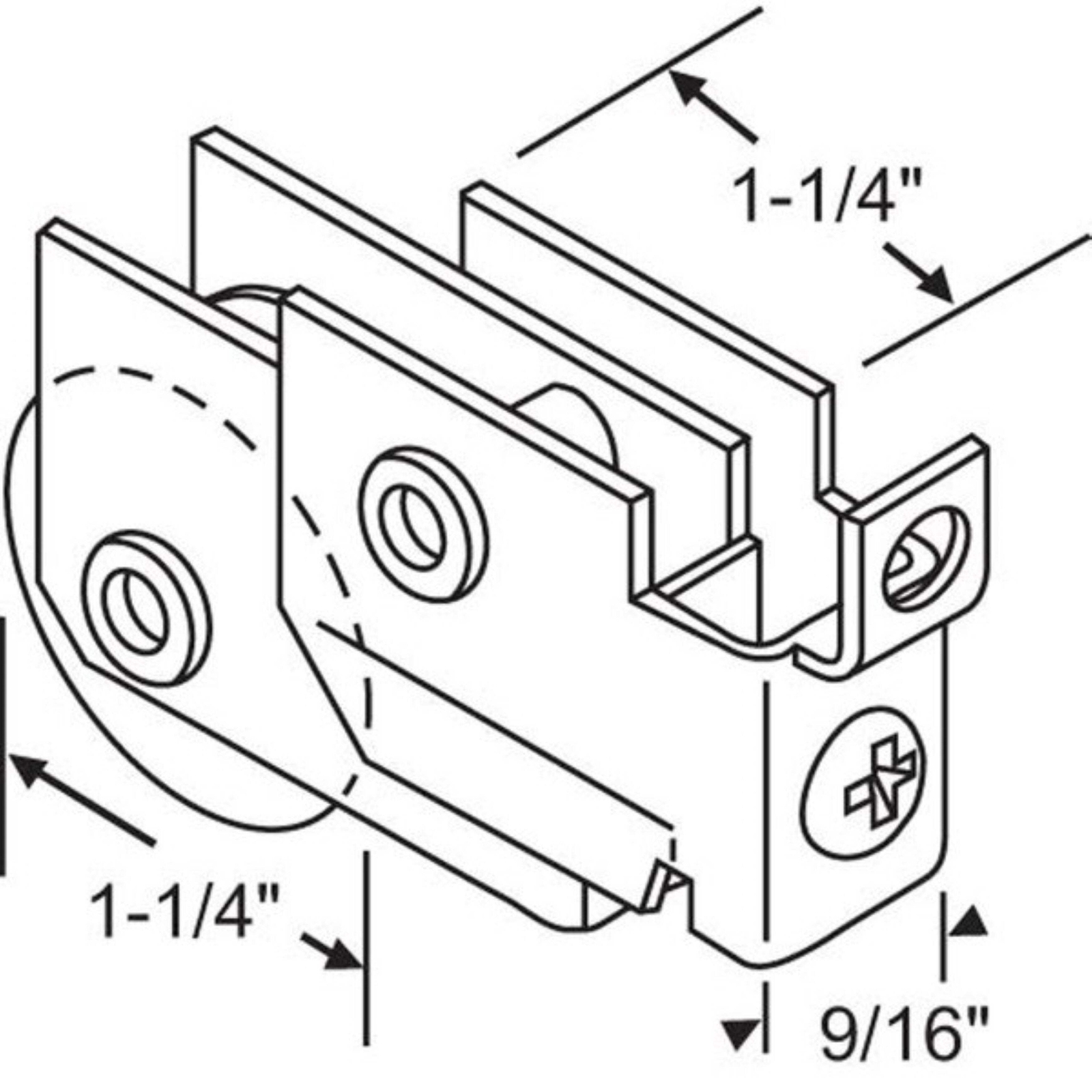 High-Performance Capitol/Remington Patio Door Roller - Smooth Sliding Assembly