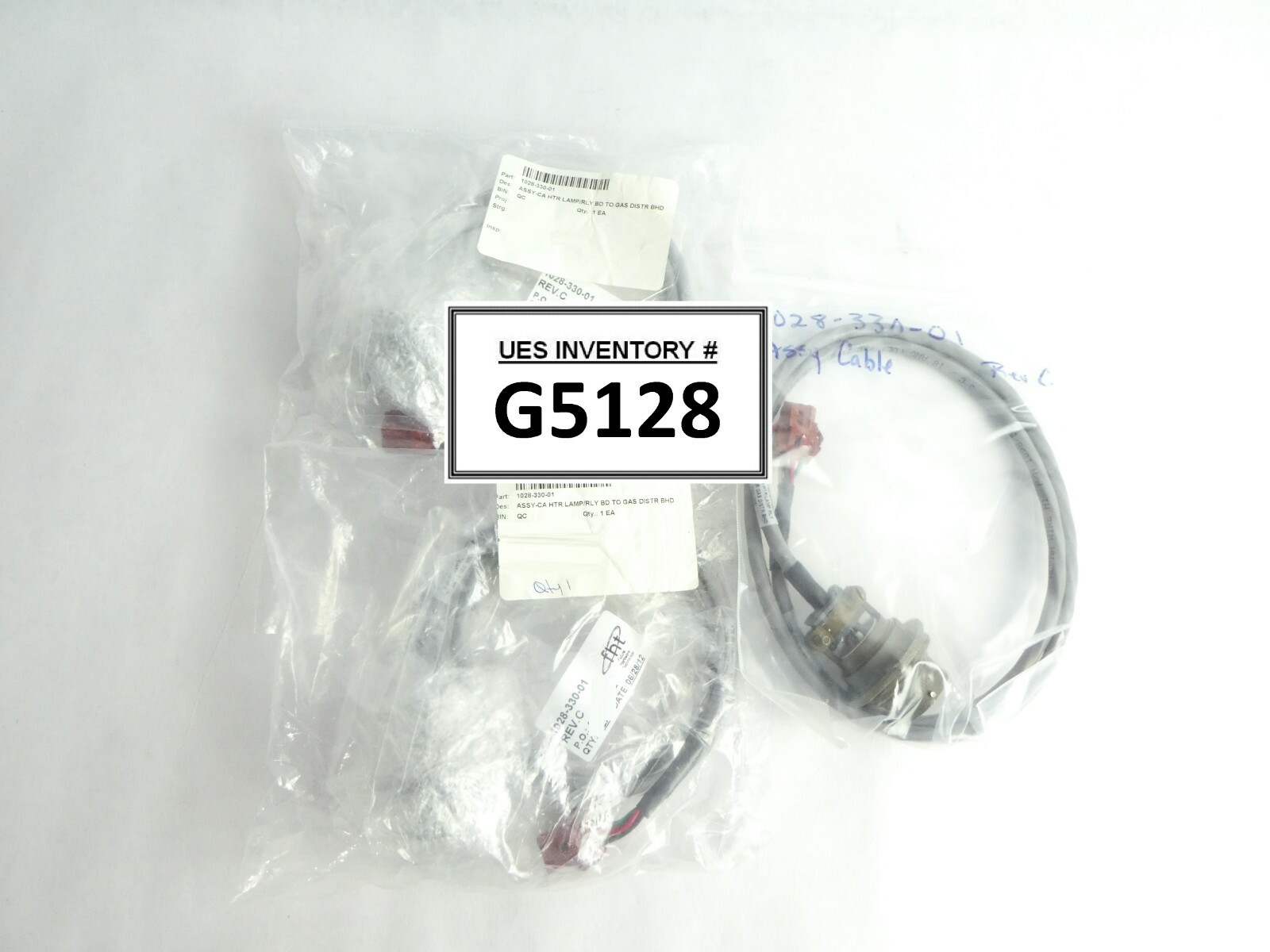 ASM 1028-330-01 Rev. C Board to Gas Distribution BHD Cable Lot of 3 New Surplus