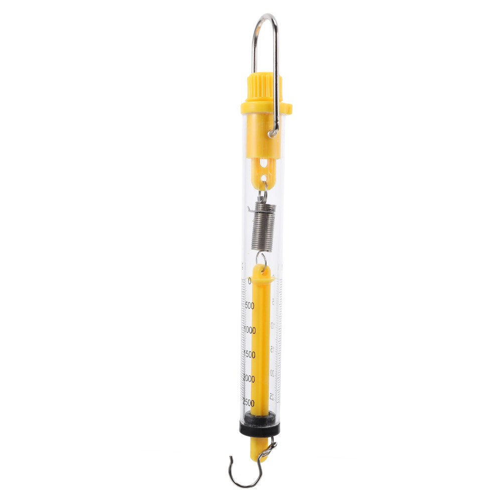 2pcs Portable Spring Scale Cylinder Dynamometer Spring Balance with Hanging Hook