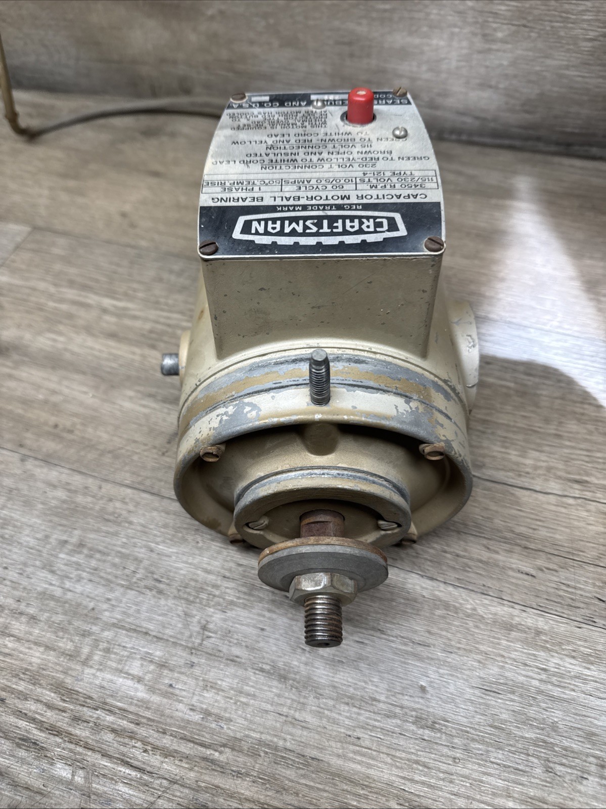 Craftsman Sears Roebuck & Co Radial Saw 113.29003 Motor Type 121-4 OEM 3450 RPM