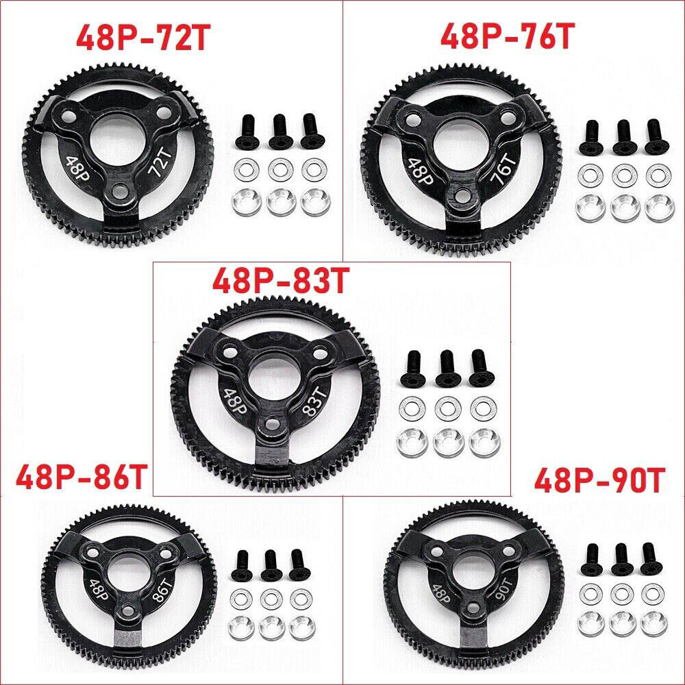 For Traxxas Slash 2wd LCG Drag F-150 SVT 48p 72t 76t 83t 86t 90t Steel Spur Gear