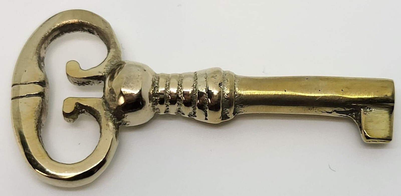 Small Cast Brass Key Polished Skeleton Antique retro desk cabinet hope chest box