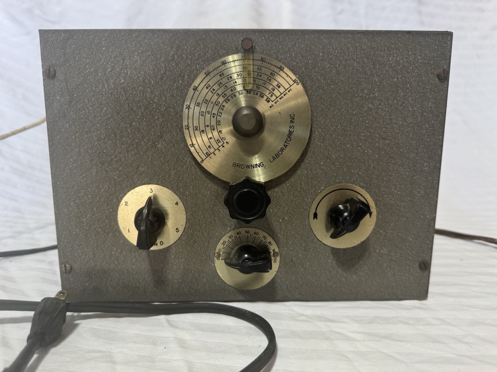 Browning laboratories 5DXP Short Wave Converter, Regenerative Preselector. 1940