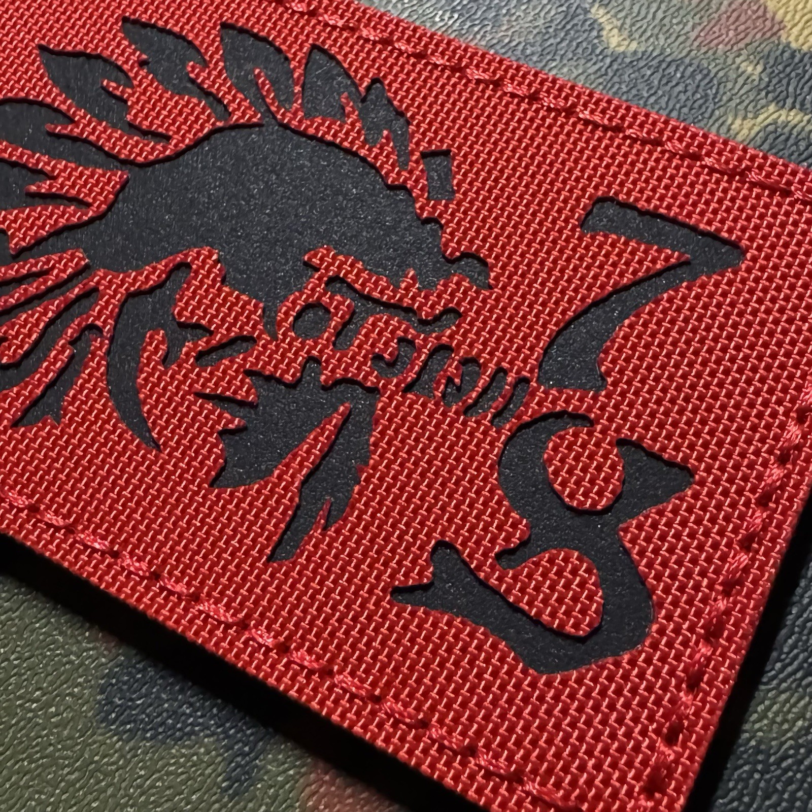 ONE7SIX REDMAN RED Laser-Cut MORALE Patch Hook/Loop GBRS SupDef FOG O7S
