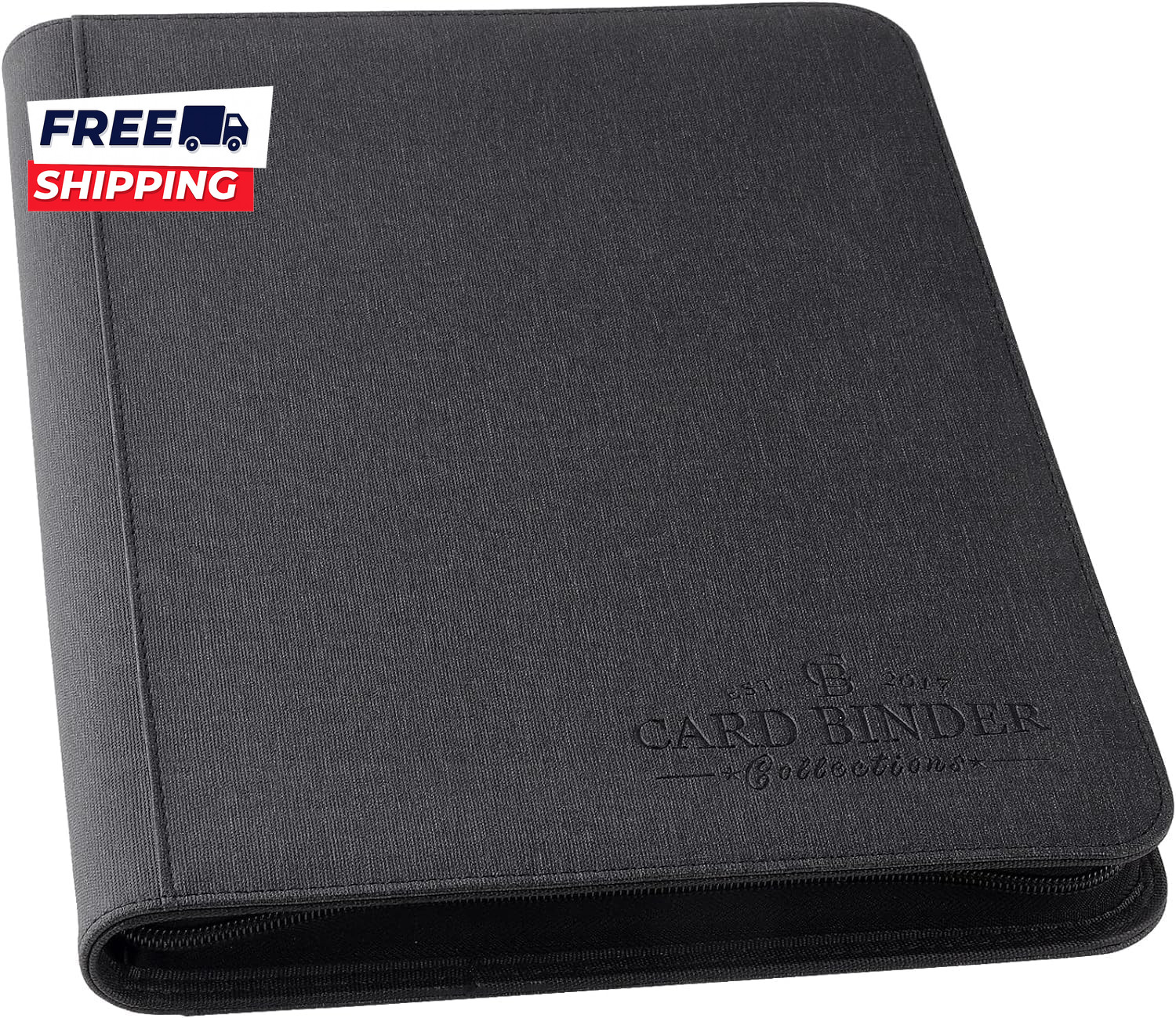 9 Pocket Card Binder Premium Zip Trading Card Binder 540 Double Sided Pocket PU
