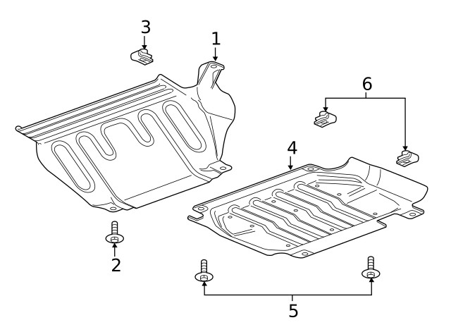 Genuine GM Radiator Support Splash Shield Bolt 11602140