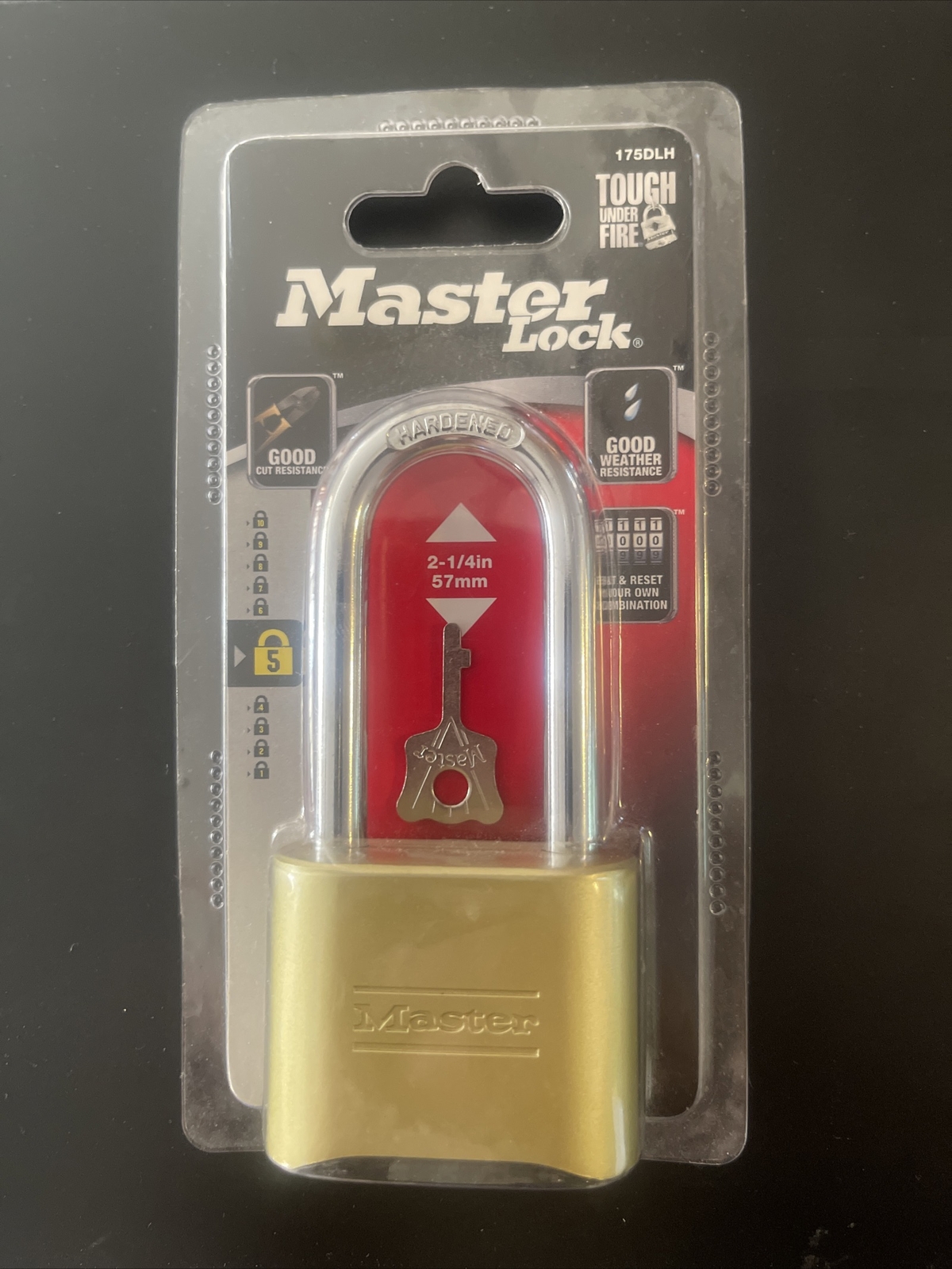 Master Lock 175DLH Set Your Own Combination Padlock 2-1/4” (NEW)