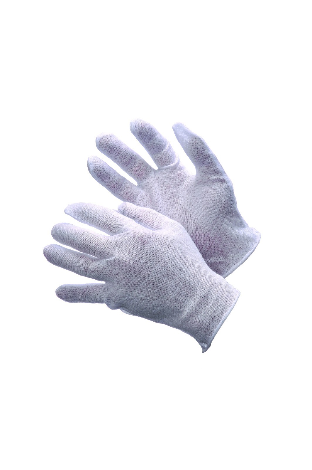24 GLOVES LIGHT WEIGHT POLY / COTTON BLEND LISLE INSPECTION GLOVES REVERSIBLE- L