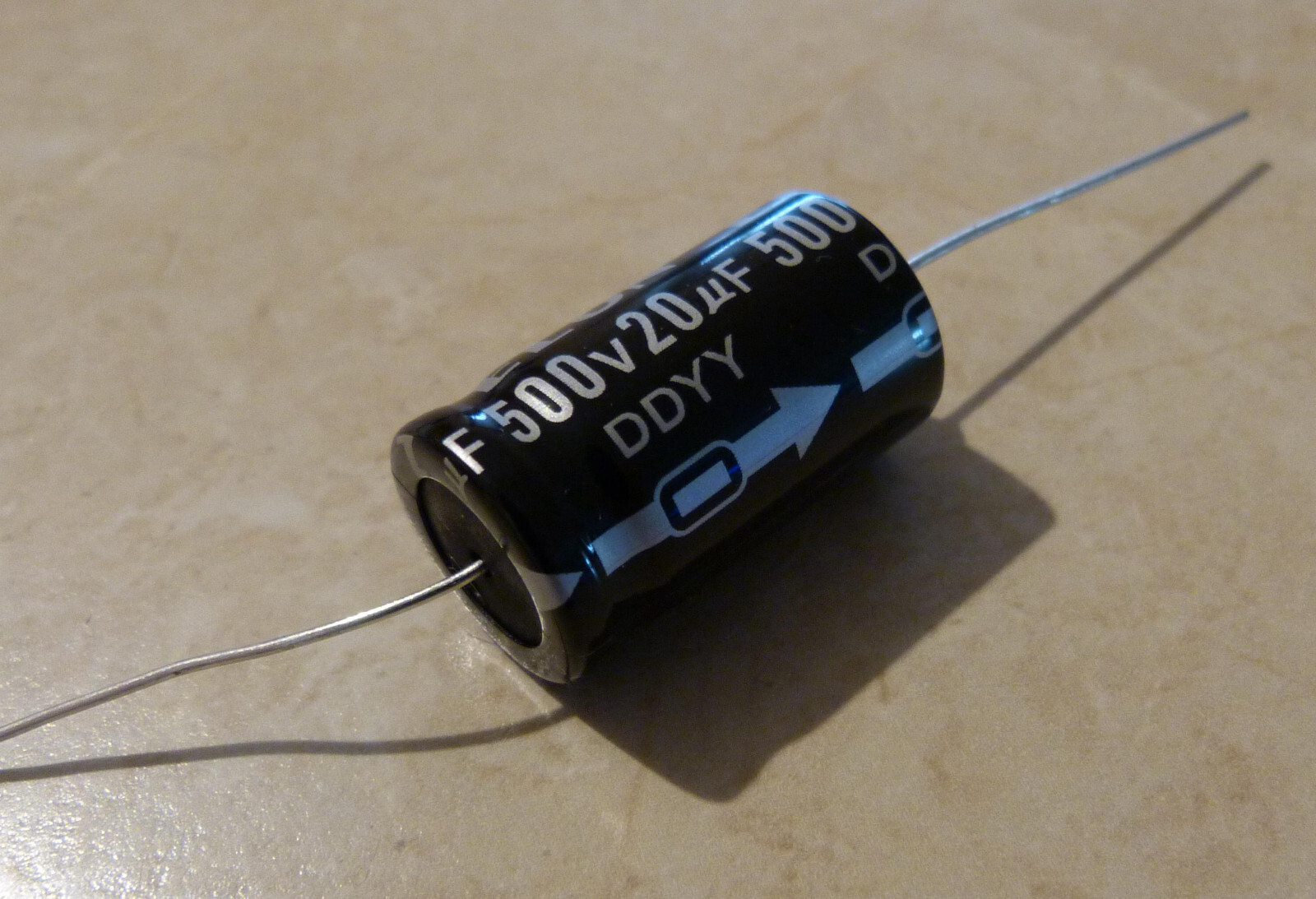 Elon 20uf 500 Volt Electrolytic Capacitor