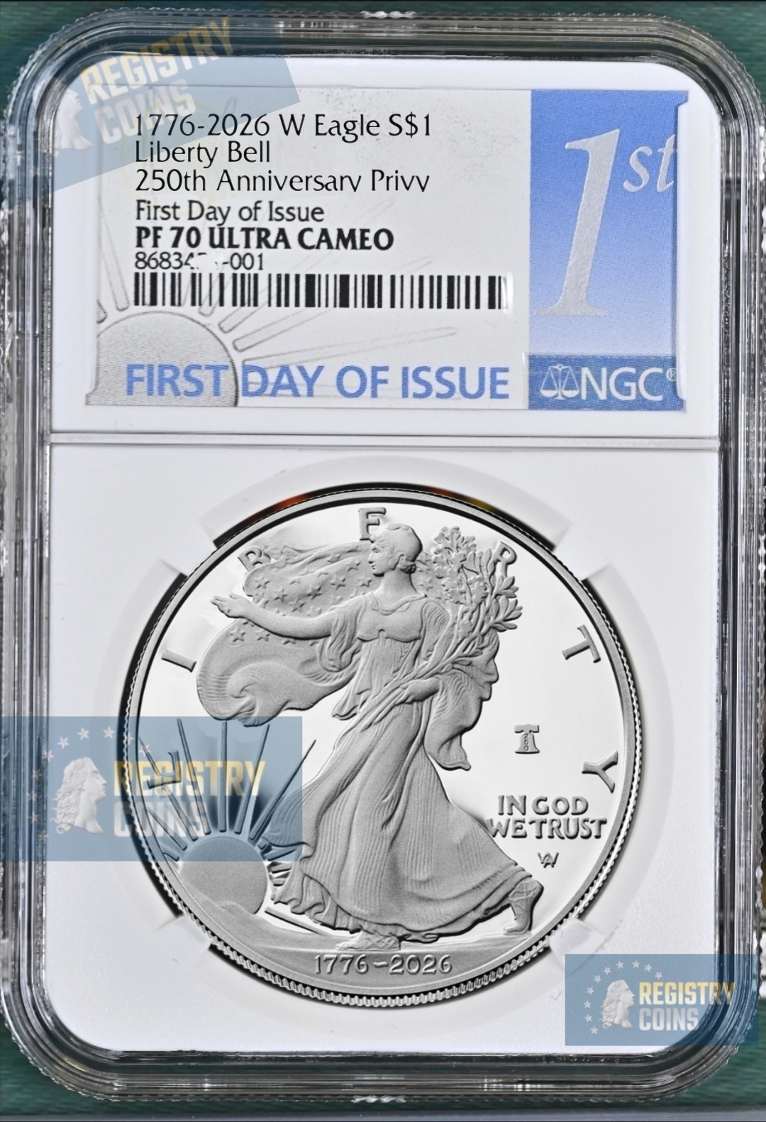 1776-2026 W 250th Anniversary Proof Silver Eagle NGC PF 70 UC, FDOI 1st  (Ready)
