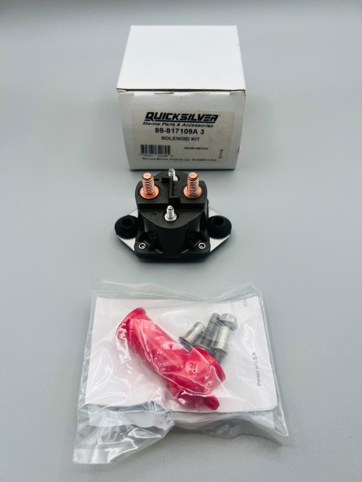 Mercury 89-817109A3 OEM Starter Solenoid Kit 12V 4-Terminal 40/120HP-See Details