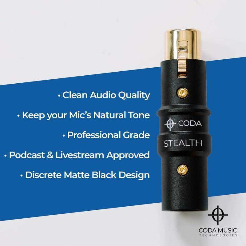InLine Microphone Preamp with 48V Phantom Power, 28dB Gain Boost for Mics