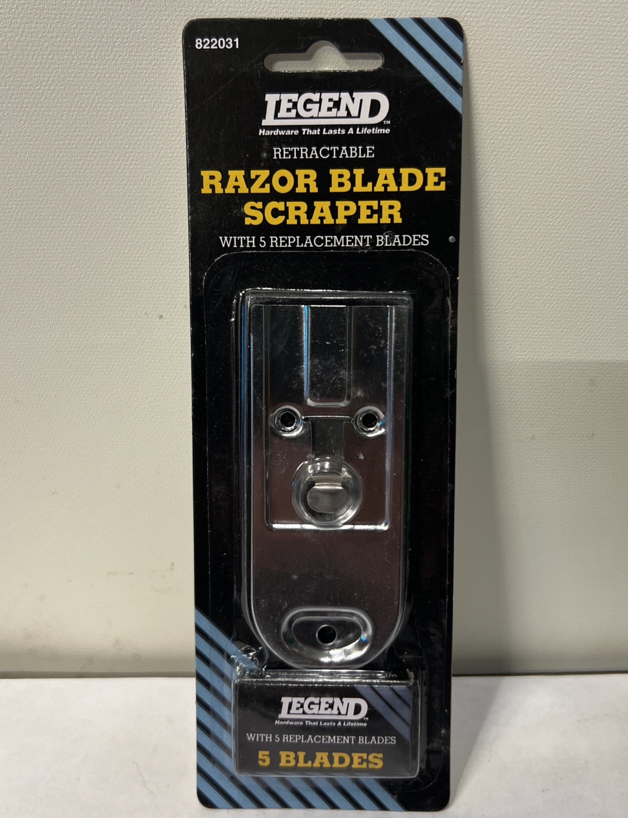 New Sealed Old Stock Legend Razor Blade Scraper With 5 Blades 822031 Made In USA