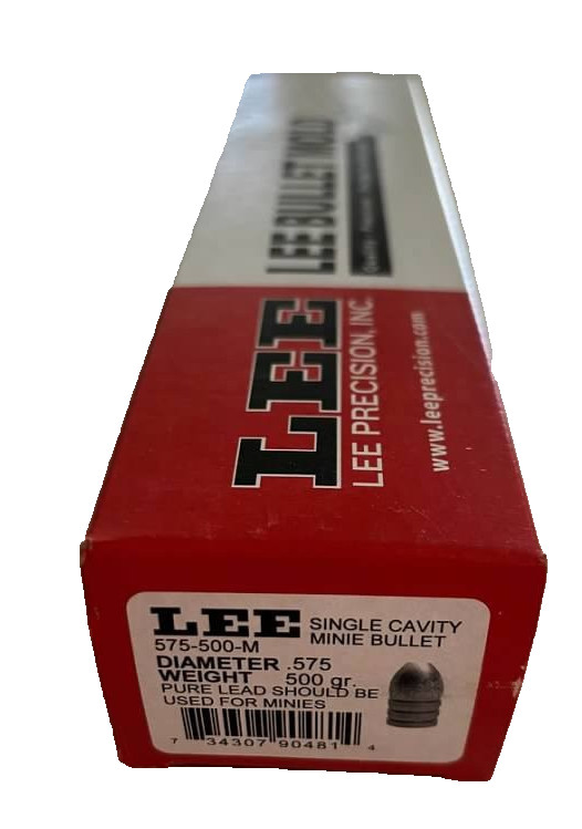 Lee 90481 1-Cavity Original Minie Ball Bullet Mold (575 Diameter) 500 Grain