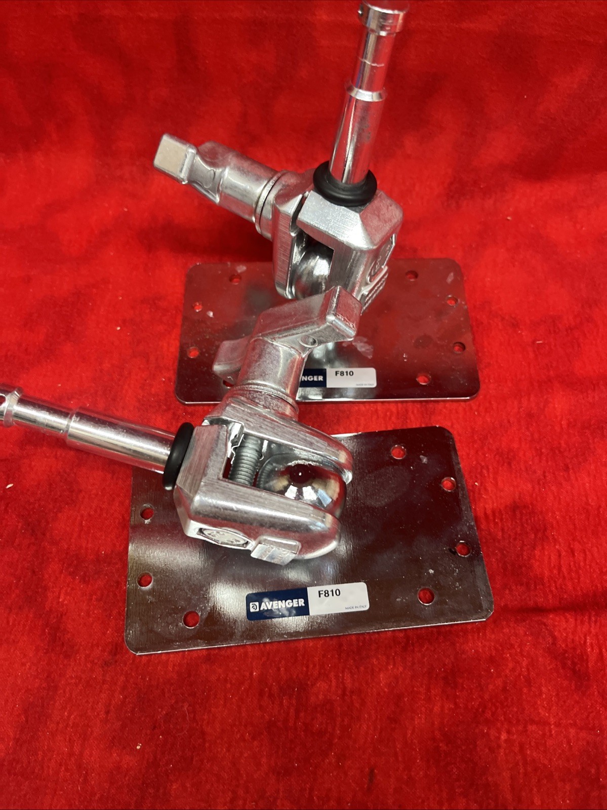 LOT OF 2 MANFROTTO AVENGER F810 WALL PLATE SWIVEL SPIGOT