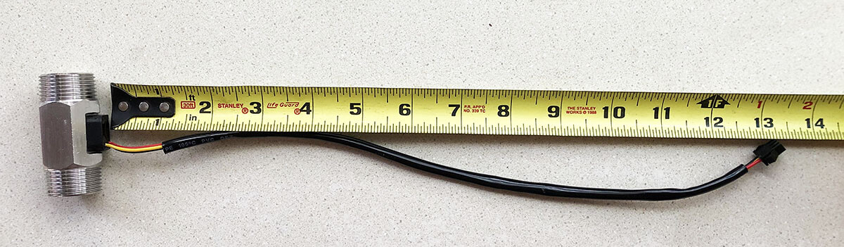 Stainless Steel 3/4" NPT Hall sensor flow meter