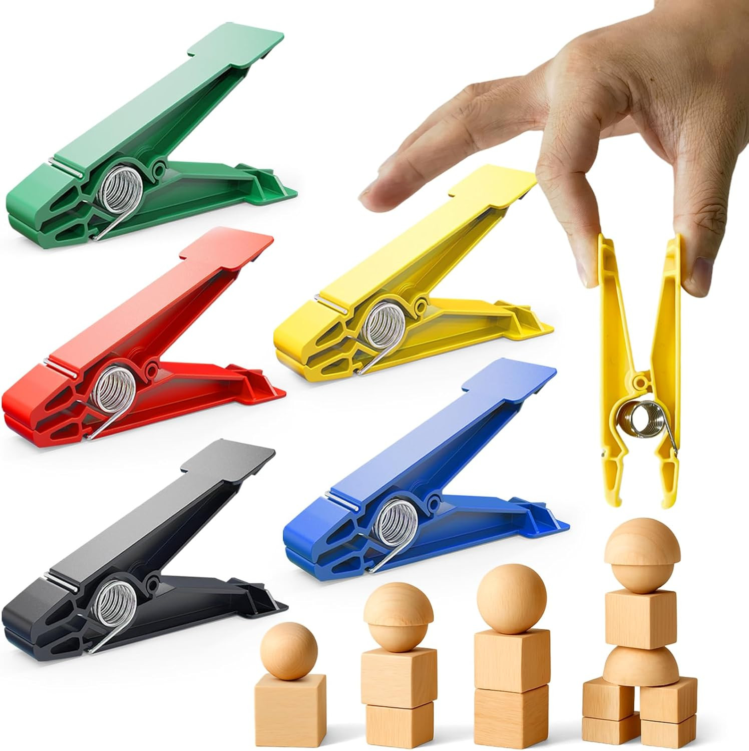 Finger Strengthening Exerciser Set – 5 Resistance Clips for Rehabilitation