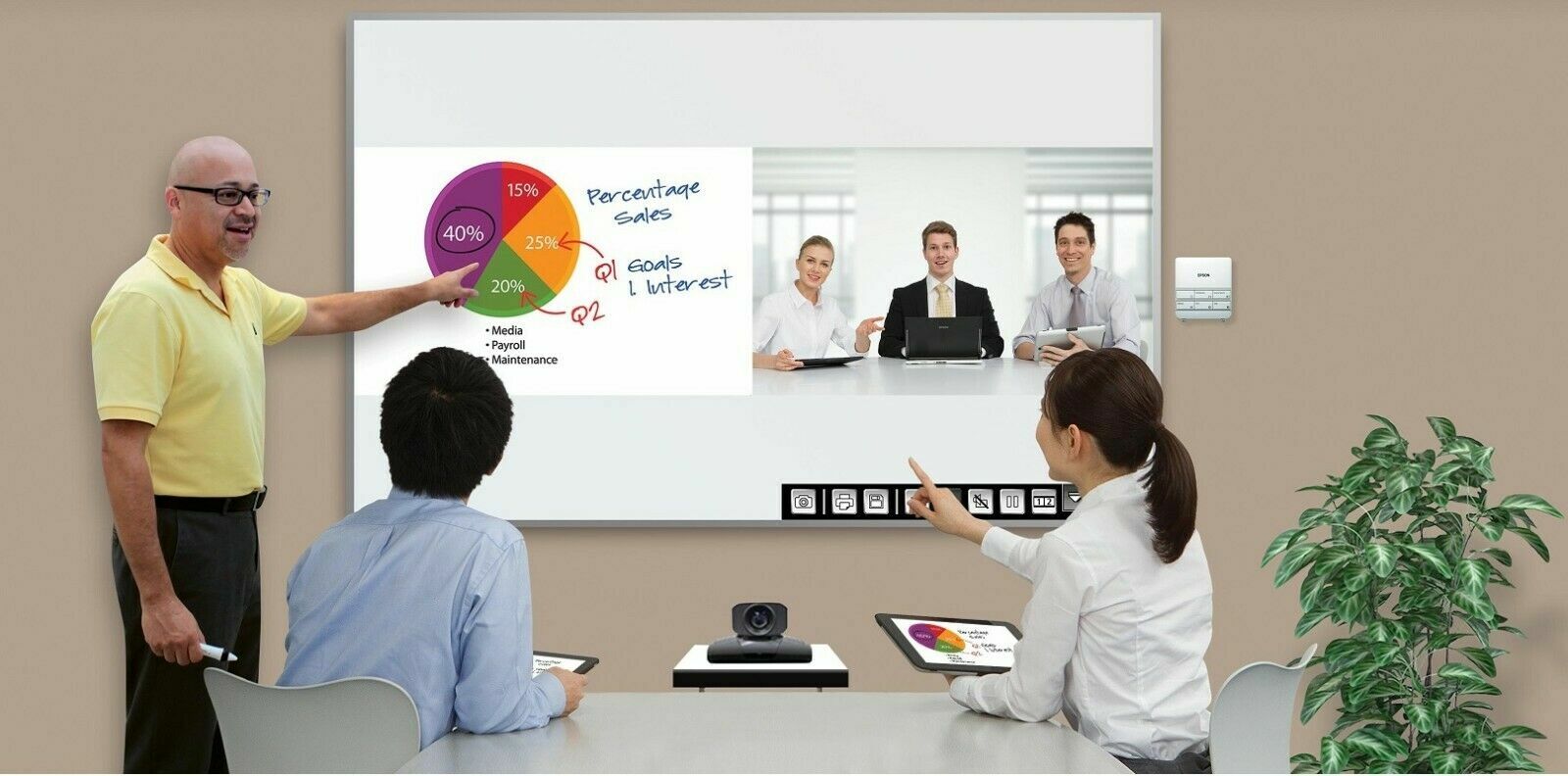 BrightLink 575Wi Interactive WXGA 3LCD Projector