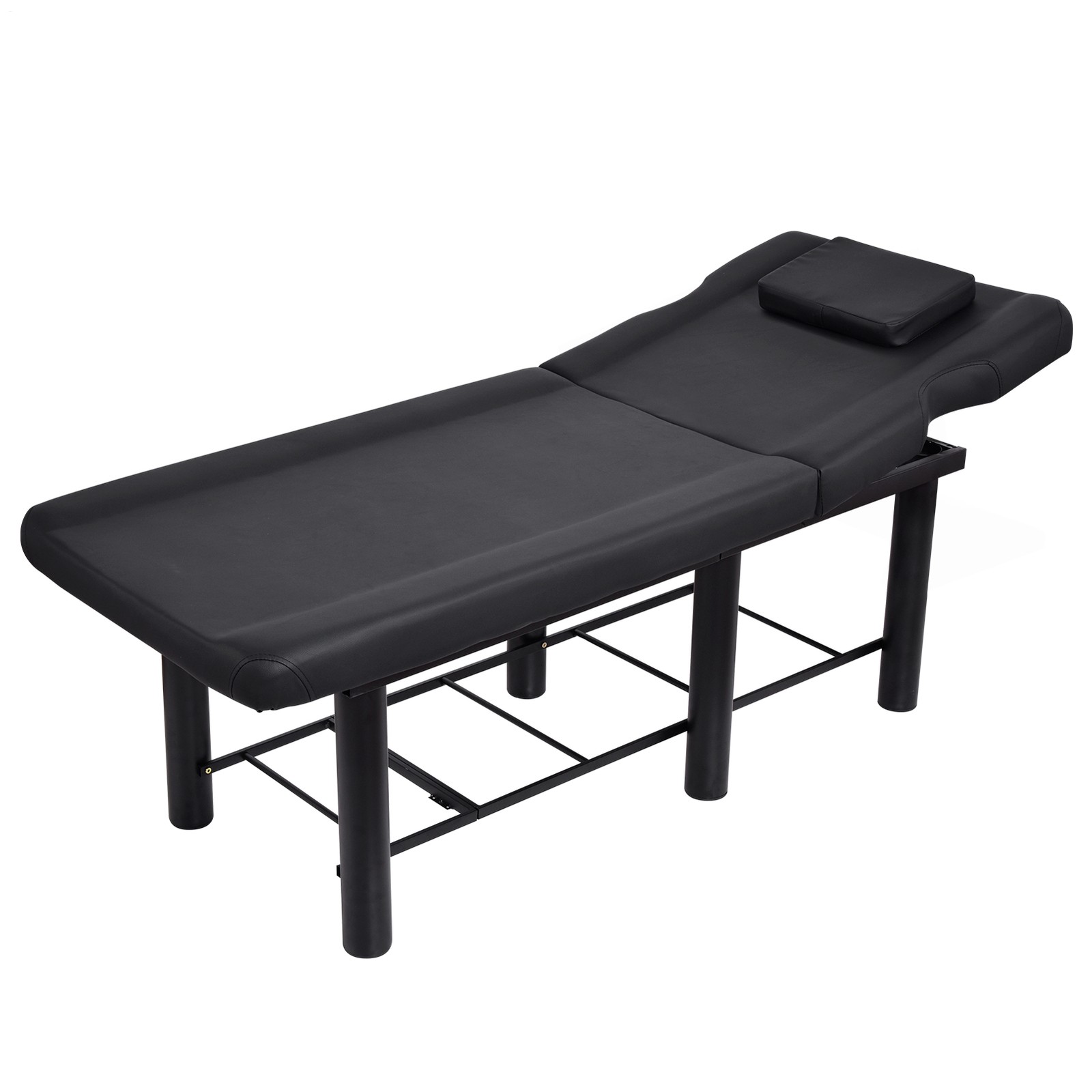 Professional Stationary Massage Table with Headrest