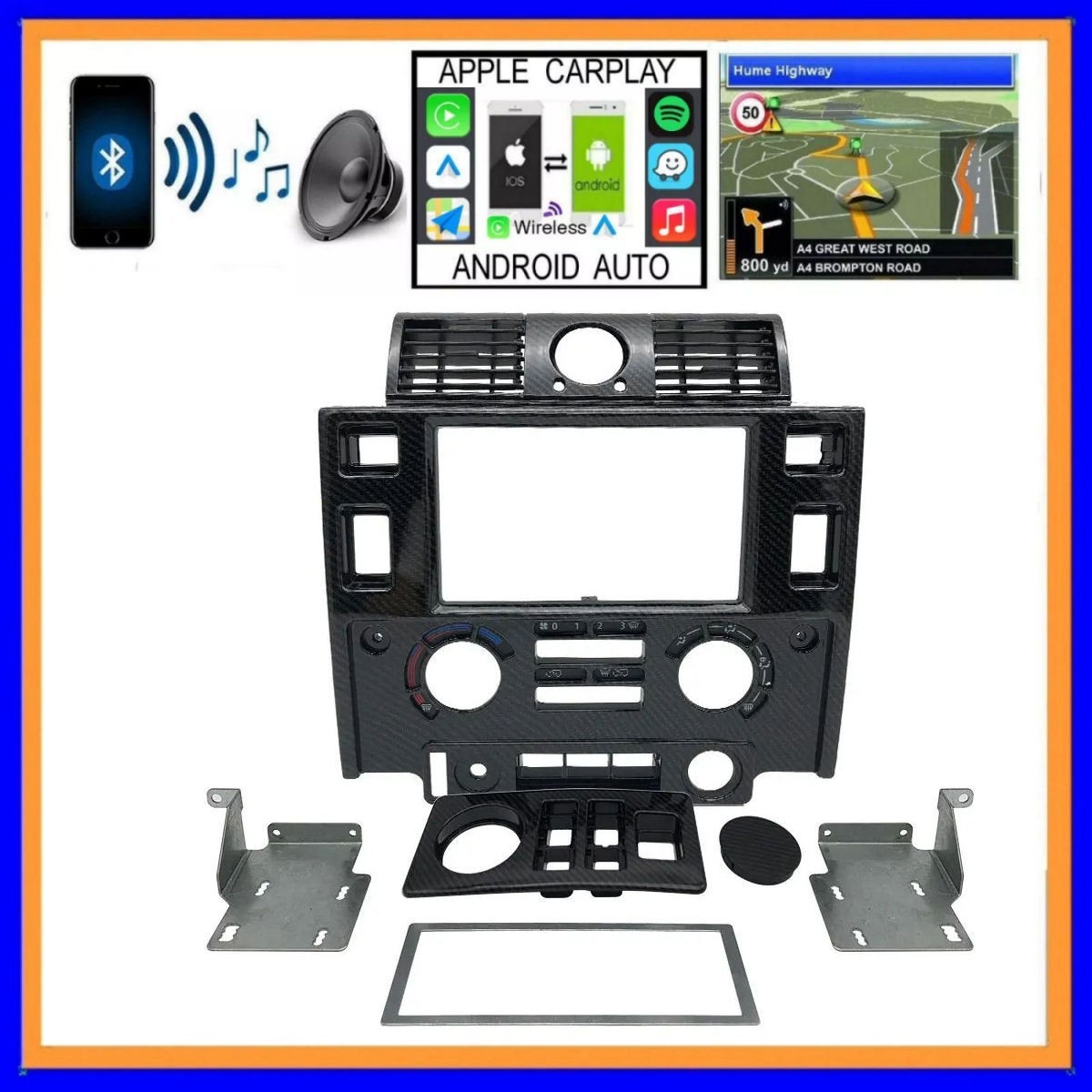 FASCIA FOR LANDROVER DEFENDER 2007-2015 - INC BRACKETS & CHOICE OF 5 COLORS