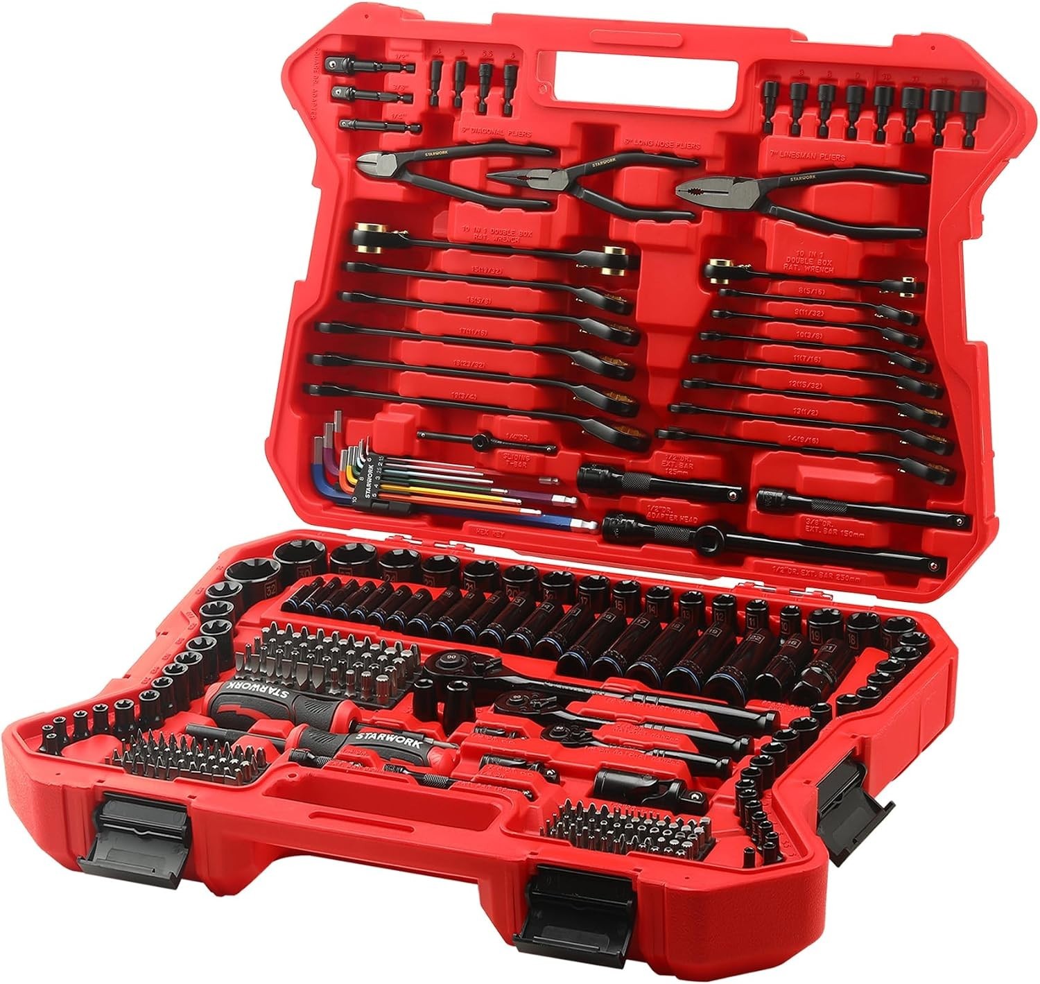 TRUE MECHANIC™ 305-Piece Mechanics Tool Set with 120-Tooth Reversible Ratcheting
