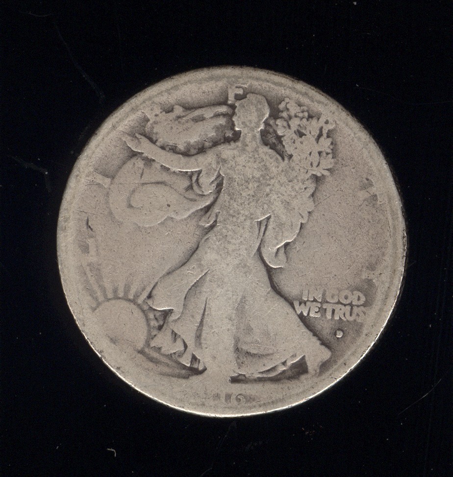 1916 D Walking Liberty Half Dollar