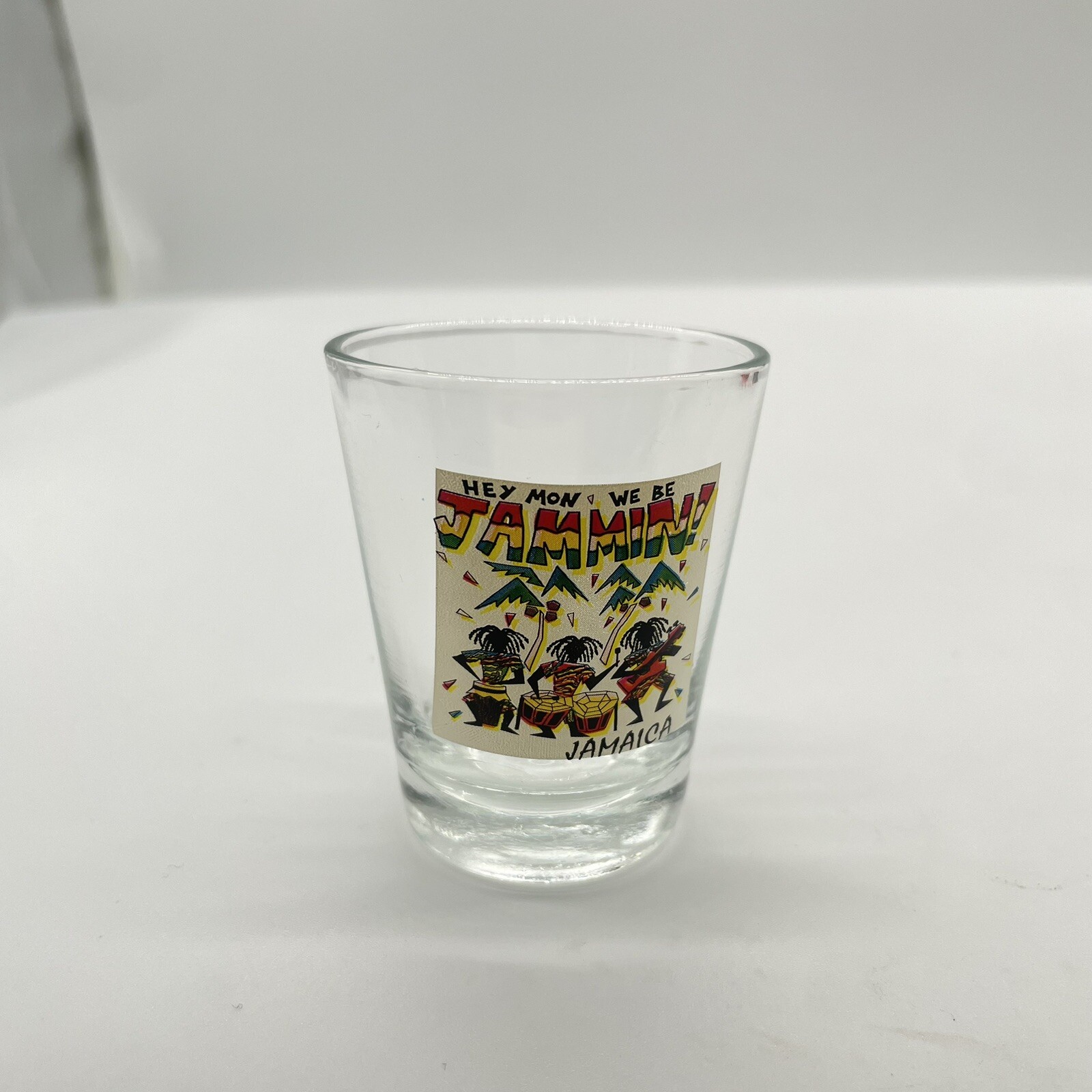 Jamaica We Be Jammin Caribbean Shot Glass