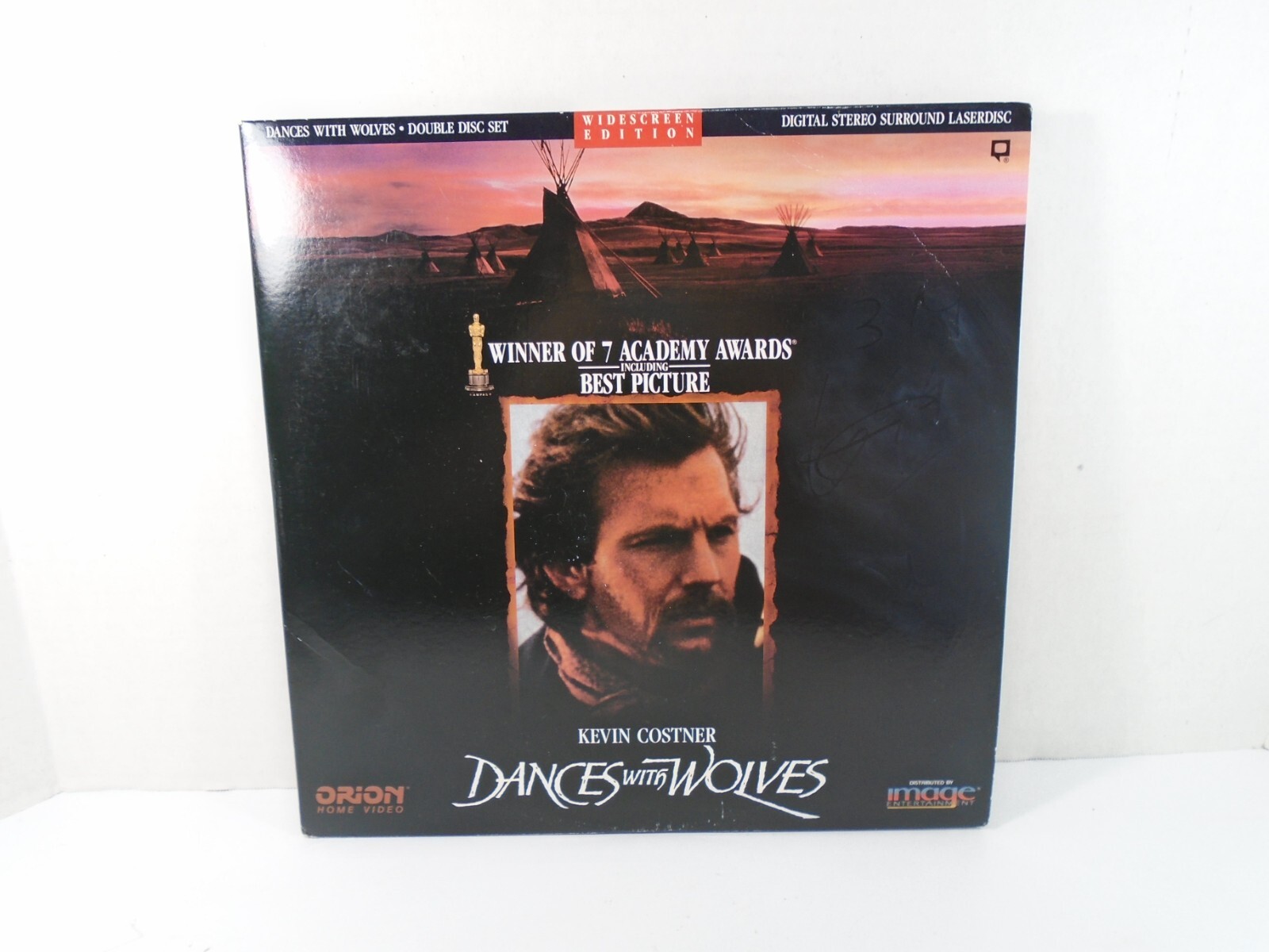 DANCES WITH WOLVES W/ KEVIN COSTNER--LASER VIDEODISC 2 DISC SET (LOOK)