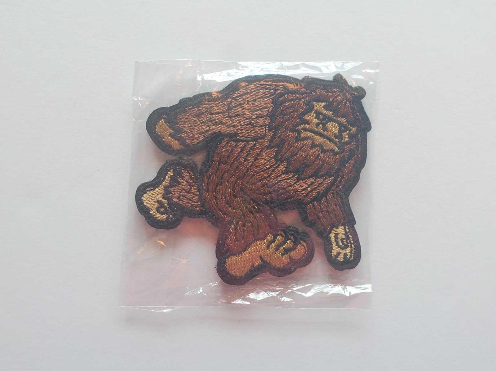 Bigfoot Sasquatch Running Embroidered Morale patch Hook & Loop Backing 3" NEW