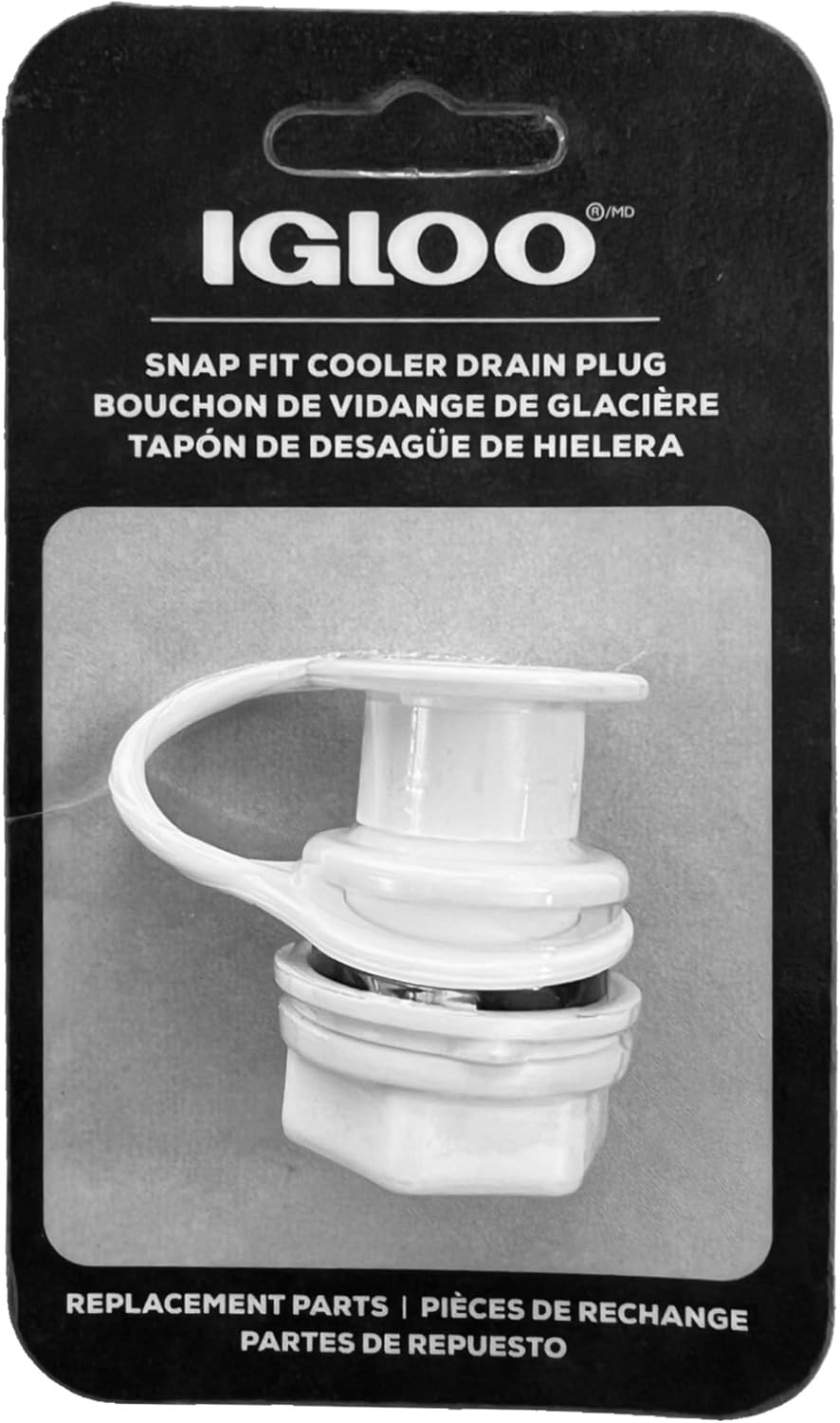 New Igloo Replacement Triple Snap Drain Plug Cooler Parts Fast Shipping