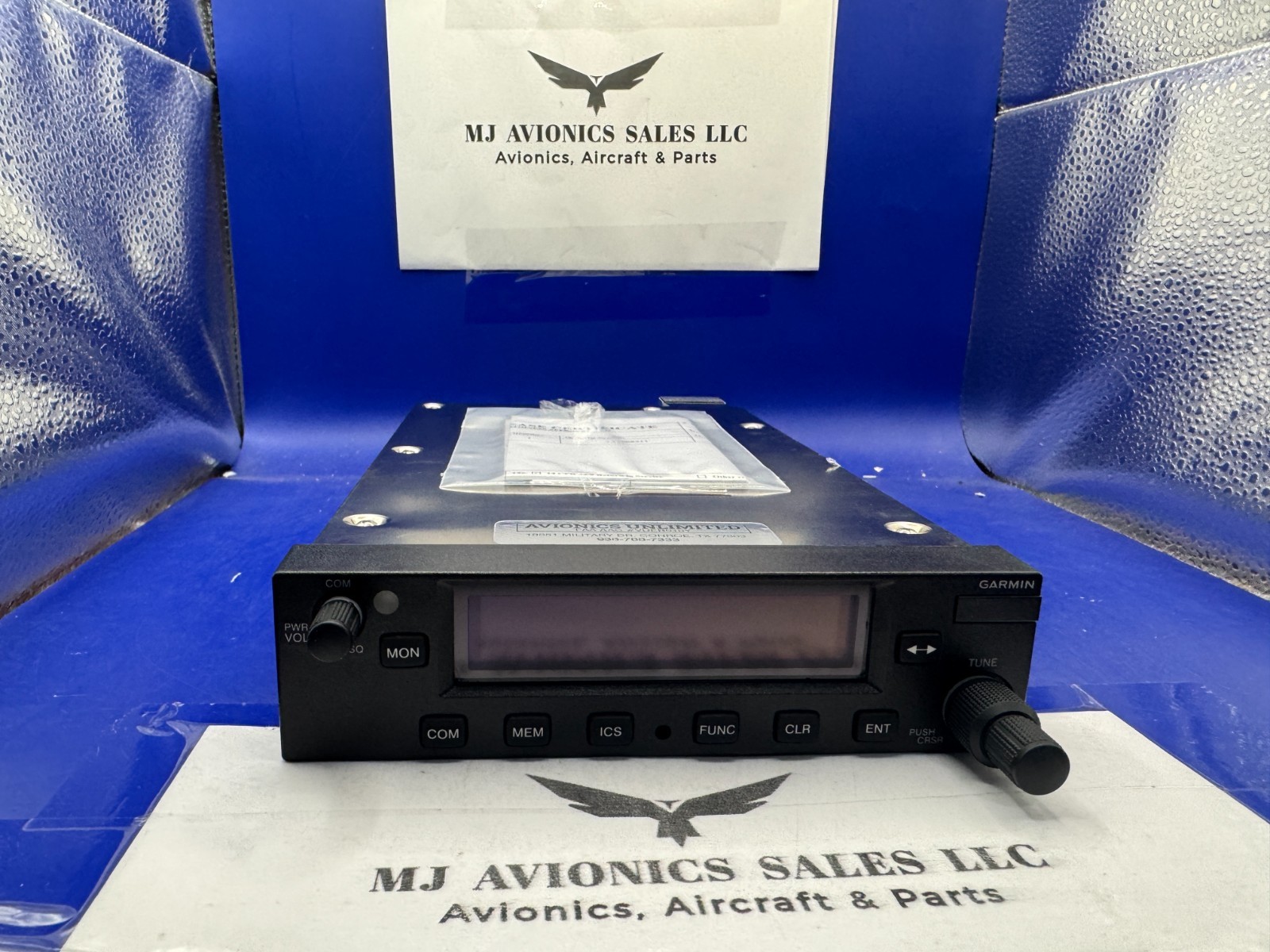 GARMIN GTR 225 VHF COMM RADIO P/N 011-02718-00  WITH FAA FORM 8130-3