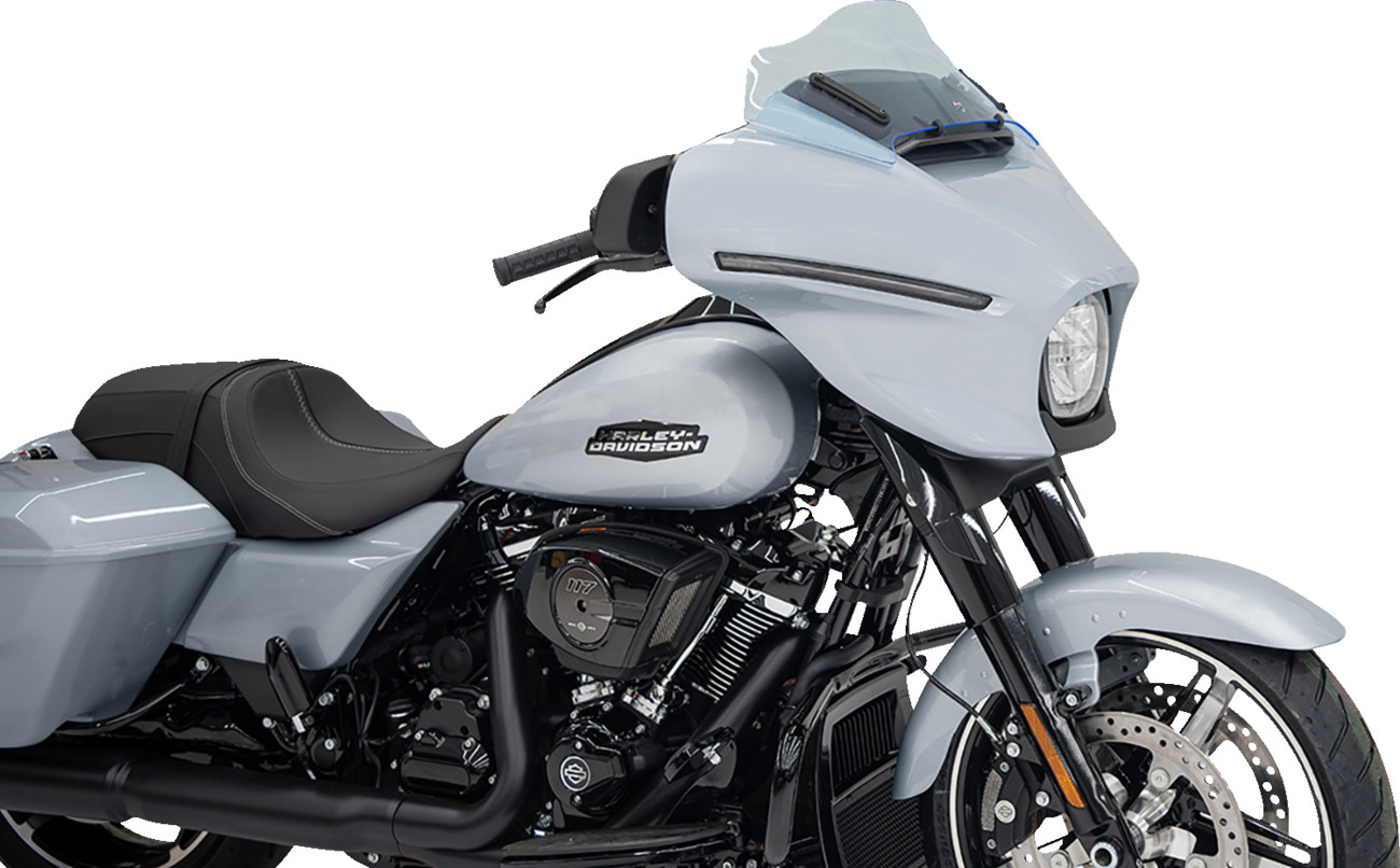 Klock Werks Kolor Flare 8" Blue Ice Windshield for 2023-2026 Harley Street Glide