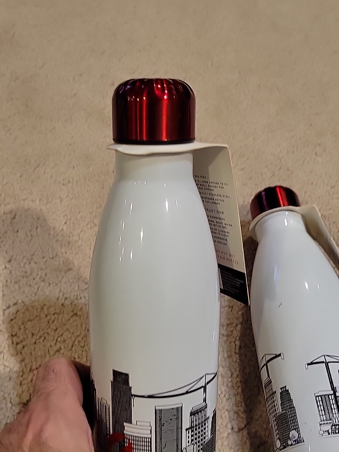 2 STAINLESS STEEL 25 OZ SKYLINE BOTTLES