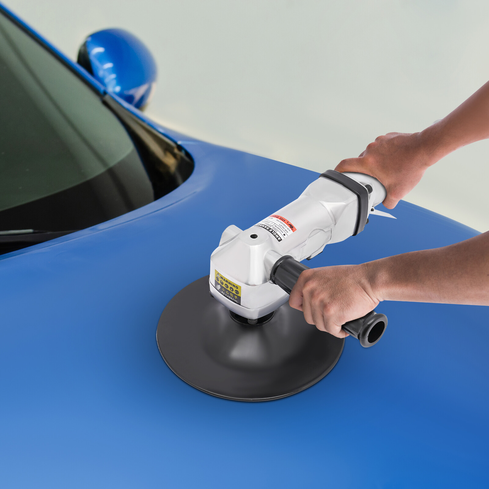 7 Inch Air Angle Sander Pneumatic Sander Sanding Tool Hand Polisher 4500RPM