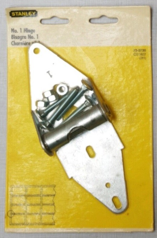Stanley 73-0730 Garage Door Hinge with fasteners / #1 Hinge  - FACTORY NEW