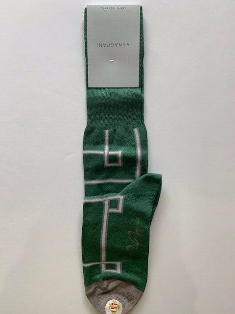 VK Nagrani Men's Premium Luxury Socks Average Size Over Calf   L333 Green