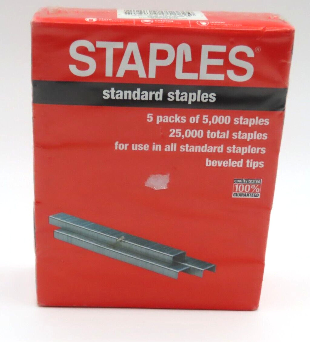 Staples Standard 5 packs 25,000 Staples Total