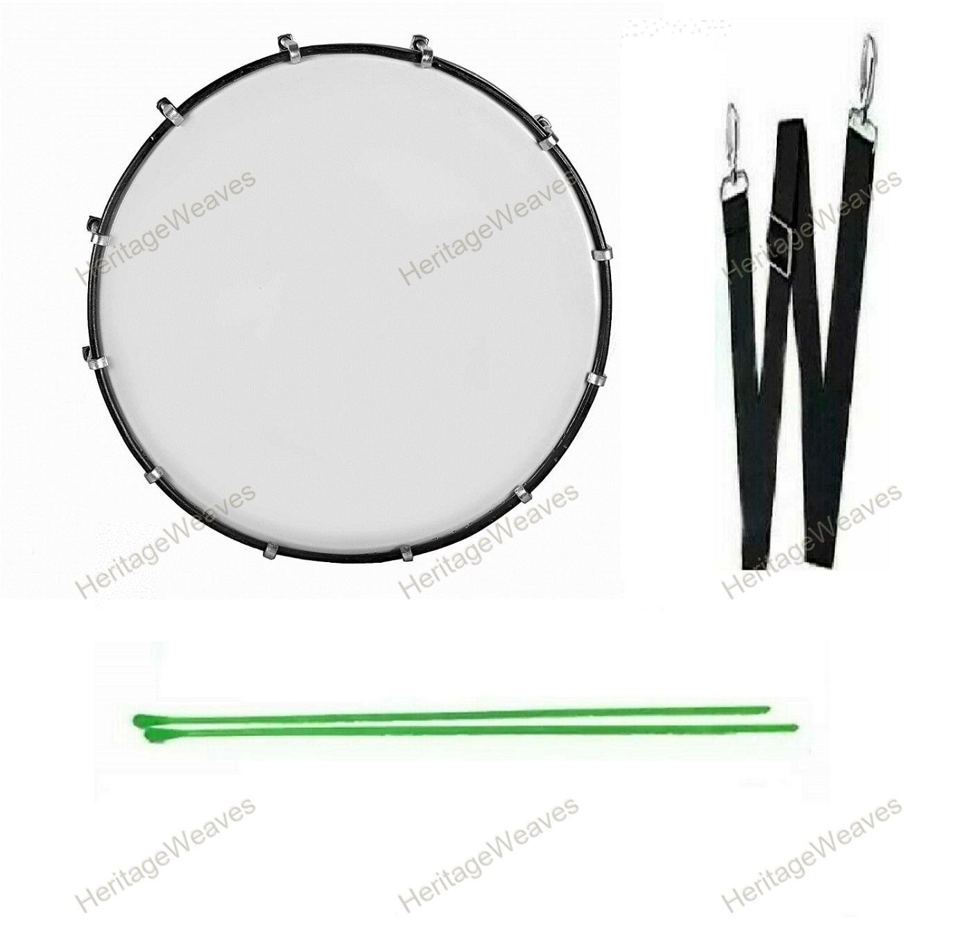 Indian Musical Instrument Stainless Steel Nasik Tasha Drum With Bag and Stick