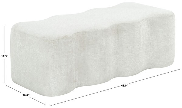 Safavieh JACQUALESSA CHENILLE BENCH, Reduced Price 2172778115 SFV4849A