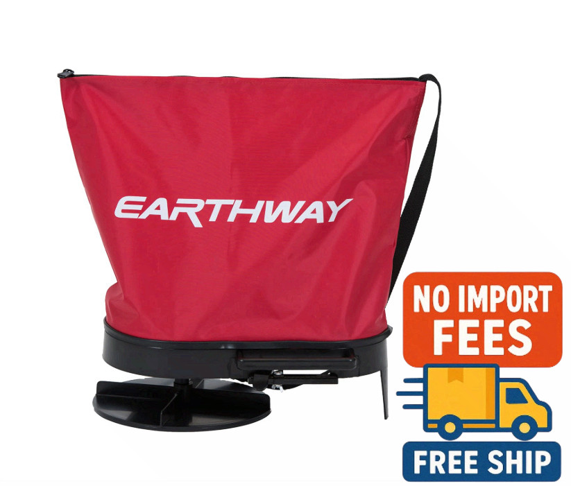 EarthWay 2750 25lb Nylon Bag Hand Seeder Spreader Shoulder Strap Spread Control