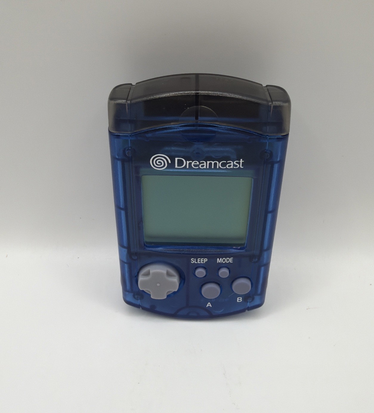Sega Dreamcast Visual Memory Unit Aqua Blue VMU HKT-7000 Memory Card Tested Good