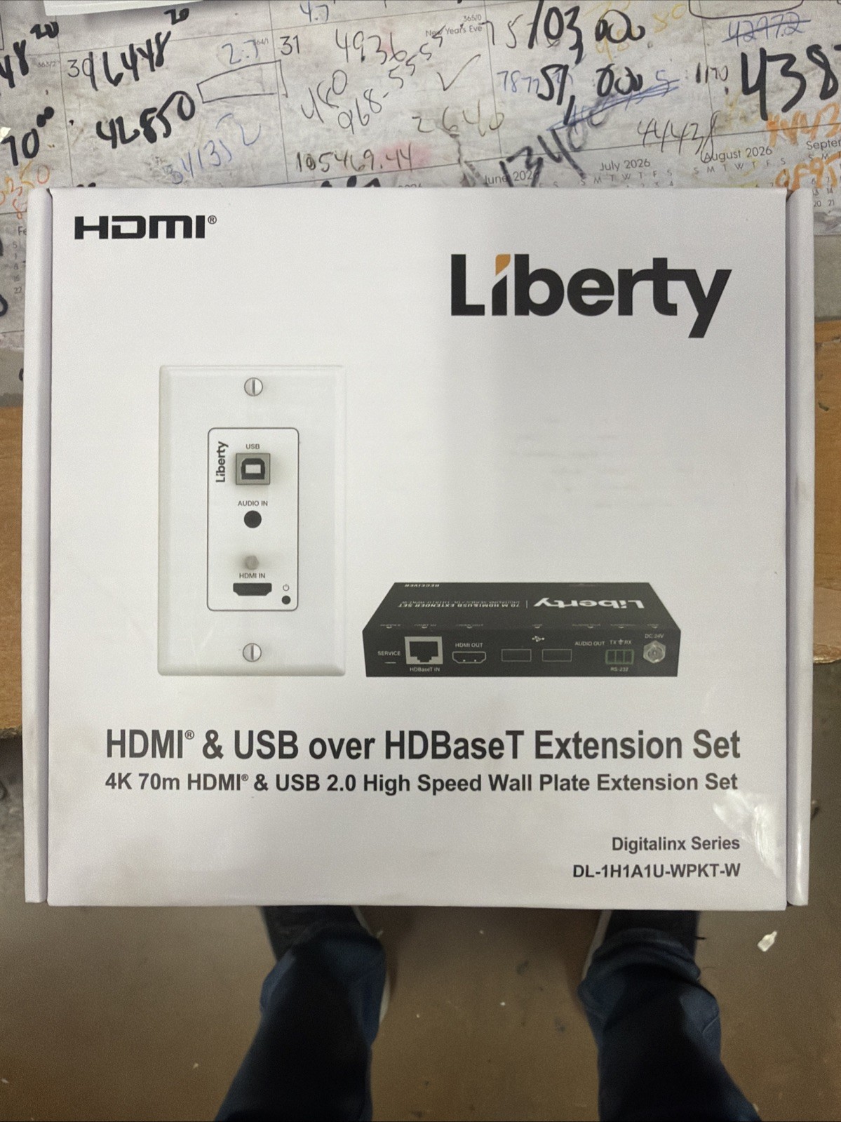 New Liberty HDMI & USB over HDBase T Extension Set, DL-1H1A1U-WPKT-W.