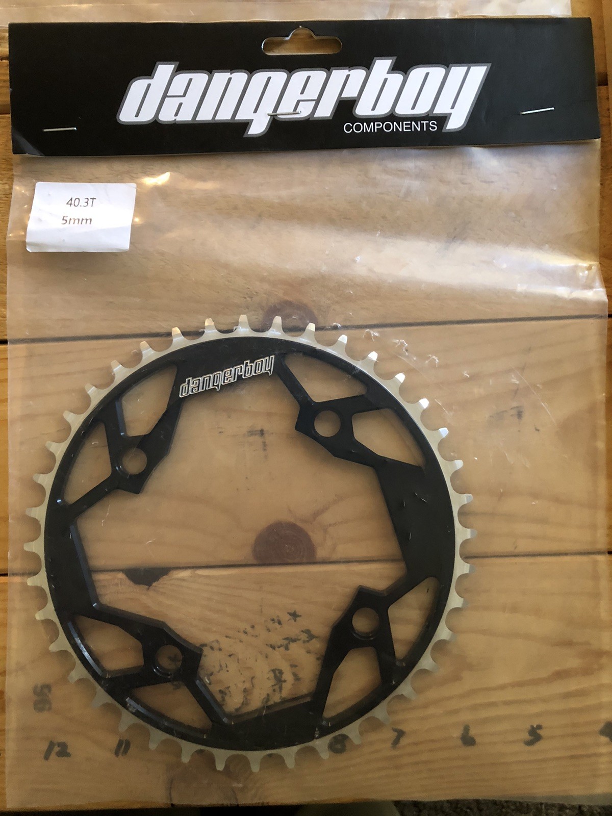 Decimal Chainring Dangerboy 4-Bolt 40.3t 5.0mm Black New!!  "SHIPS FREE"