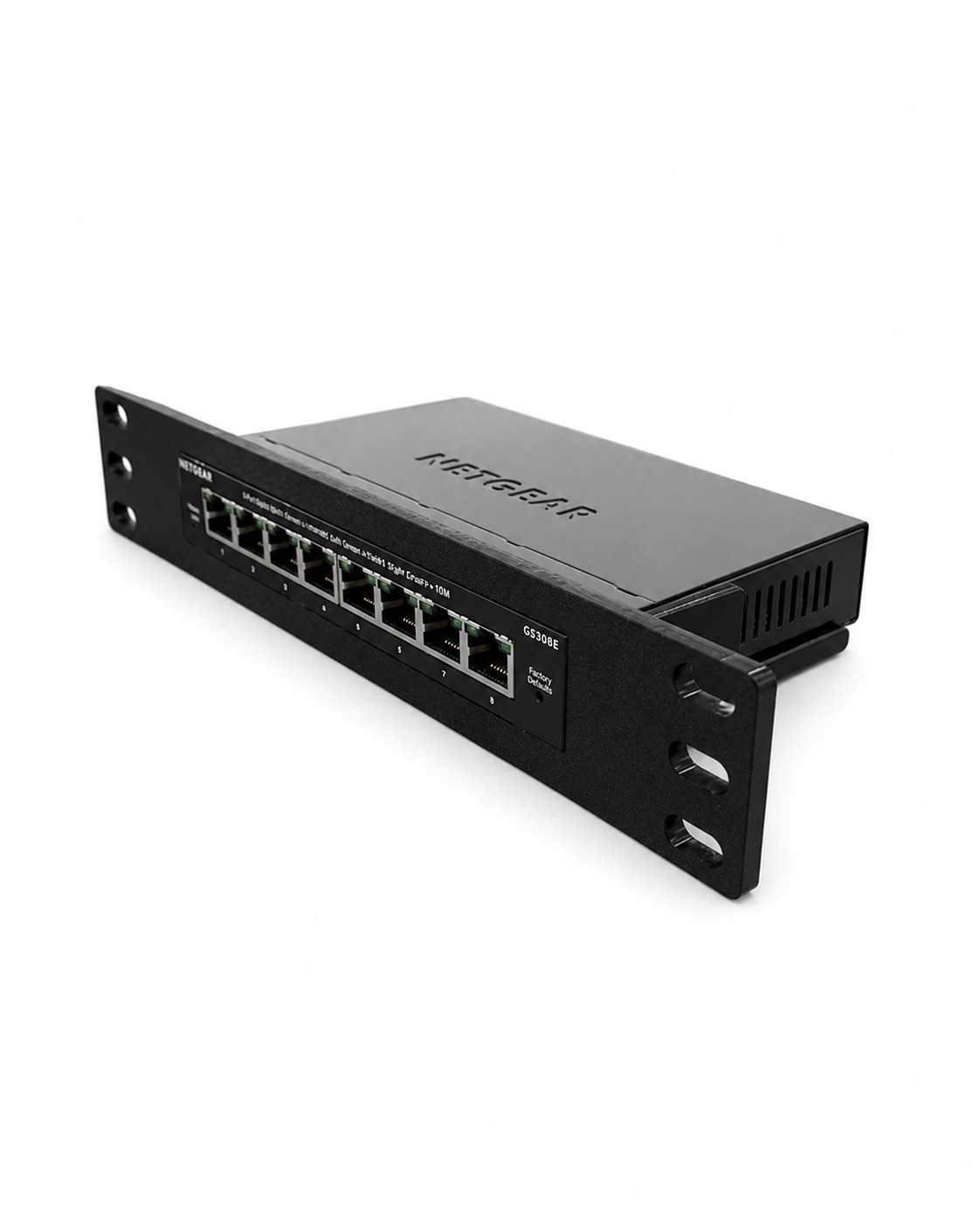 10" Inch Network Rack Mount Netgear GS308 / GS308E Network Switch 3d Print Petg