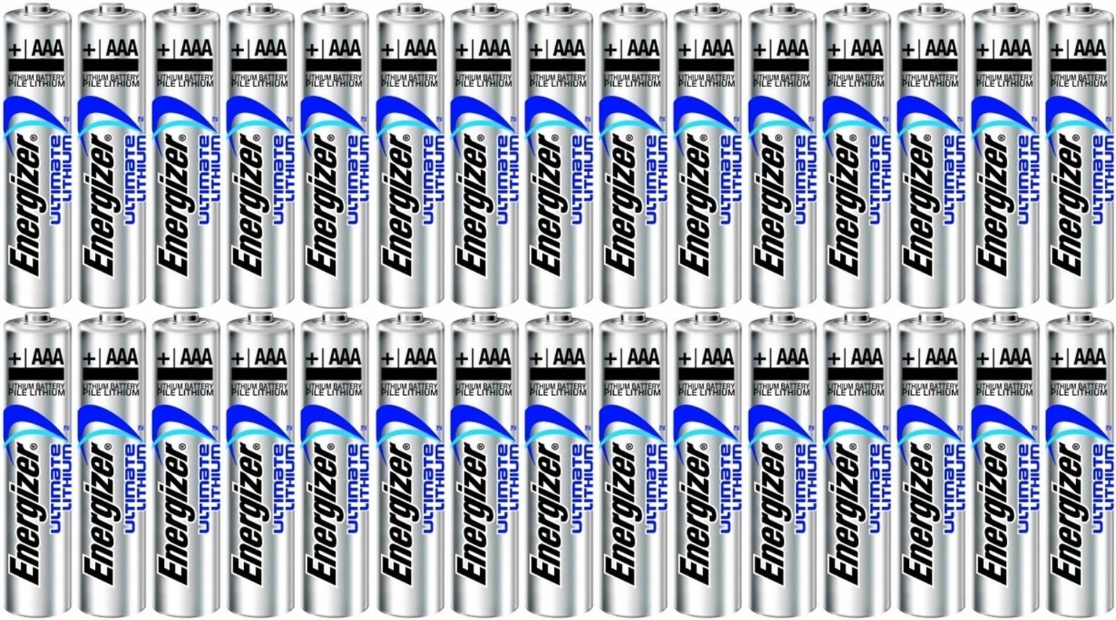 50 Energizer Ultimate AAA L92 Lithium Batteries