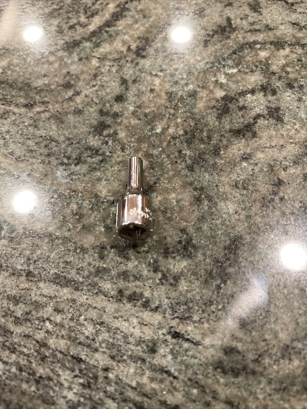 Snap On tms04 1/8" 1/4" drive 6 point semi deep chrome socket